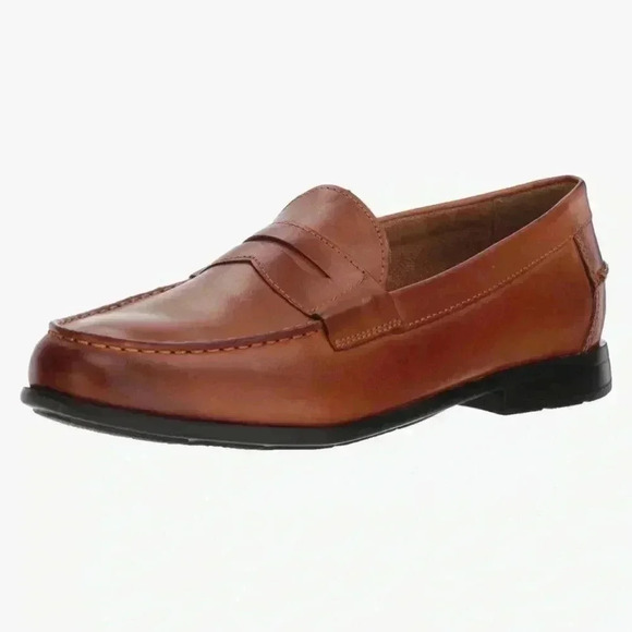 Men Nunn Bush Drexel Moc Toe Penny Loafer KORE Walking Comfort‎ Leather Sz 9 - Picture 1 of 6